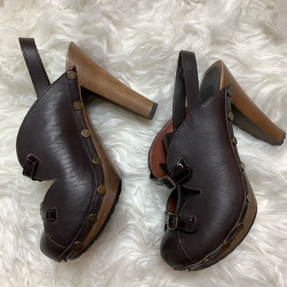 See by Chloé Brown Slingback Mules / Slides